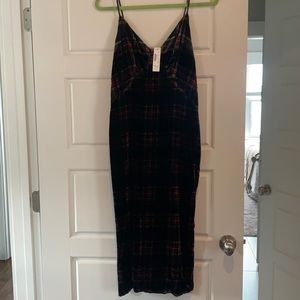 J crew velvet plaid dress